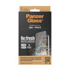 PanzerGlass Re:Friss Apple iPhone 15 (45%-ban újrahasznosított anyag) 2821