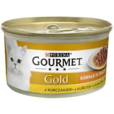 Purina Gourmet Gold macskakonzervek - Sauce Delight Minifoods csirke 85 g