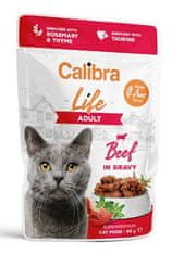 Calibra Cat Life kapszula Adult Marhahús mártásban 85g