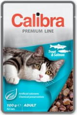 Calibra Cat pocket Premium Adult Pisztráng & Lazac 100g