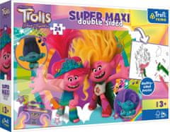 Trefl Kétoldalas puzzle Trolls 3: Happy Trolls Day SUPER MAXI 24 db
