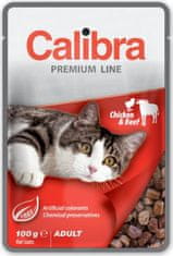 Calibra Cat pocket Premium felnőtt csirke és marhahús 100g