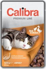 Calibra Cat pocket Premium felnőtt kacsa és csirke 100g