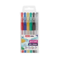 EASY Kids GLITTER Gél tollak készlete csillámmal, 6 színben