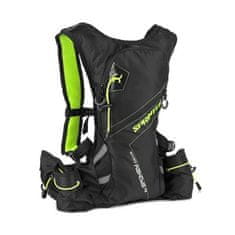 Spokey SPRINTER Sport, kerékpározás és futás vízálló hátizsák, 5 l, zöld-fekete