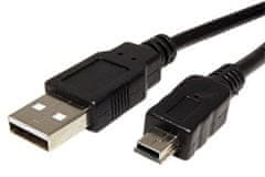 Goobay Kábel USB A(M) - miniUSB 5pin B(M), 1.5m (Nikon UC-E4, UC-E5, Olympus CB-USB4, Fuji FZ05365-100)