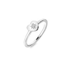Hot Diamonds Romantikus ezüst gyűrű gyémánttal Most Loved DR241 (Kerület 56 mm)