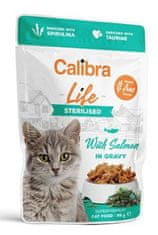 Calibra Cat Life capsa Sterilizált lazac mártásban 85g