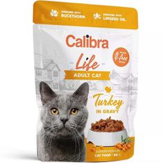 Calibra Cat Life kapszula. Felnőtt pulyka mártásban 85 g