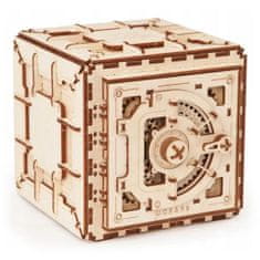 UGEARS Játék 3D fából készült mechanikus kirakós játék Safe