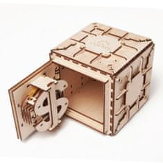 UGEARS Játék 3D fából készült mechanikus kirakós játék Safe