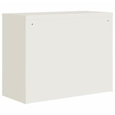 Greatstore fehér acél irattartó szekrény 90 x 40 x 70 cm