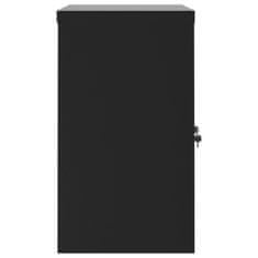 Greatstore fekete acél irattartó szekrény 90 x 40 x 70 cm