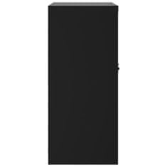 Greatstore fekete acél irattartó szekrény 79x40x90 cm