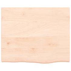Greatstore kezeletlen tömör tölgyfa asztallap 60x50x4 cm