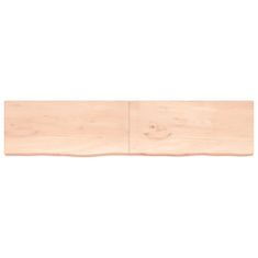 Greatstore kezeletlen tömör tölgyfa asztallap 220x50x6 cm