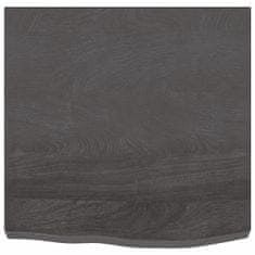 Greatstore sötétszürke kezelt tömör tölgyfa asztallap 60x60x6 cm