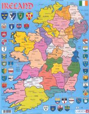 LARSEN Puzzle Észak-Írország politikai térképe 48 darab