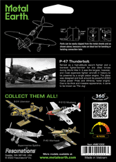 Metal Earth 3D puzzle P-47 Thunderbolt