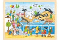 Goki Puzzle Zoo Visit 48 darab - fa