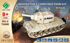 WOODEN TOY, WCK 3D puzzle tank KV-2
