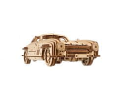 UGEARS 3D fából készült mechanikus puzzle autó szárnyas sportkupé