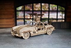 UGEARS 3D fából készült mechanikus puzzle autó szárnyas sportkupé