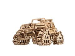 UGEARS 3D fából készült mechanikus puzzle lánctalpas terepjáró jármű