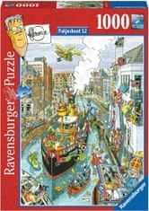 Ravensburger Puzzle A világ városai: Pakjesboot 12, 1000 darab