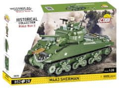 Cobi 2570 II. világháborús M4A3 Sherman, 1:28, 852 k, 2 f