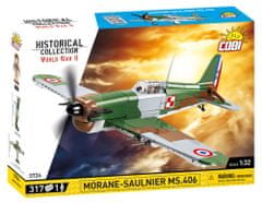 Cobi 5724 II. világháború Morane-Saulnier MS.406, 1:32, 317 k, 1 f
