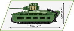Cobi 2284 II. világháborús arras-i csata Matilda II vs Panzer 38, 1:35, 1015 k