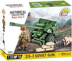 Cobi 2293 II. világháborús ZiS 3 szovjet ágyú, 1:35, 130 k, 1 f