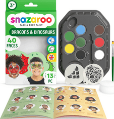 Snazaroo 8 darabos arcfesték készlet - Sárkányok és dinoszauruszok