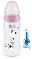Nuk FC+ cumisüveg hőmérséklet-szabályozóval 300 ml - rózsaszín