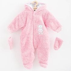 NEW BABY Új Baby Szép Medve Téli Jumpsuit Rózsaszín - 62 (3-6m)