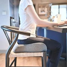 SOLFIT® Memóriahabos, ergonomikus ülőpárna, irodai ülőpárna, ortopéd párna a fájdalommentes, kényelmes ülésért | MAXICOMFORT