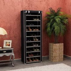 Cipőtartó állvány, hordozható cipőtartó szekrény, egymásra rakható tároló szekrény | OMARA