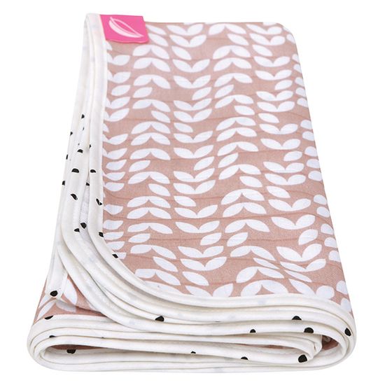 Motherhood Dupla rétegű pamut muszlin takaró Pink Classics 100x120 cm