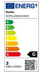 Nedis Wi-Fi intelligens dekoratív LED/ meleg fehér/ 400 LED/ Android & iOS/ SmartLife/ 3 x 3 m