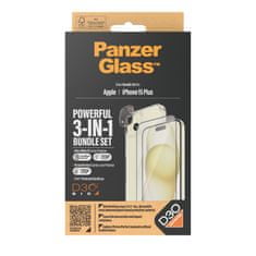 PanzerGlass Csomag 3in1 Apple iPhone 15 Plus B1174+2811 (PG üveg + HardCase D30 + kameravédő)