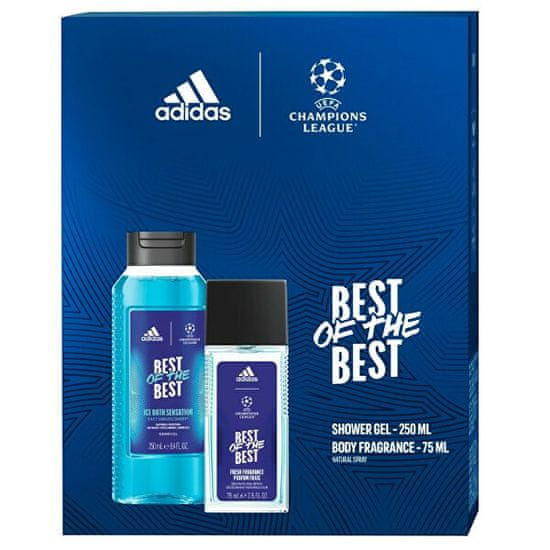 Adidas UEFA Best Of The Best - dezodor szórófejjel 75 ml + tusfürdő 250 ml