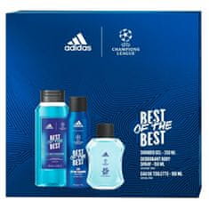 Adidas UEFA Best Of The Best - EDT 100 ml + dezodor spray 150 ml + tusfürdő 250 ml