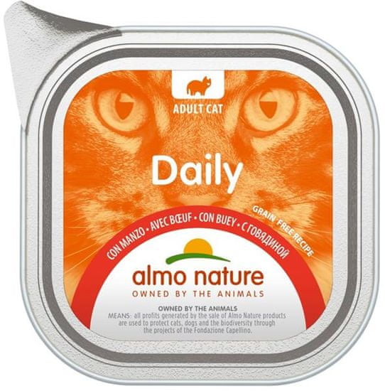 Almo Nature Daily Menu macska van. marhahús 100g