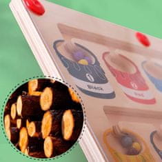 Netscroll Színlabirintus, didaktikus mágneses játék kézkoordinációra, színek és számok tanulására, fa kivitel, tökéletes ajándék a legkisebbeknek, 2 darab, SortBoard, 