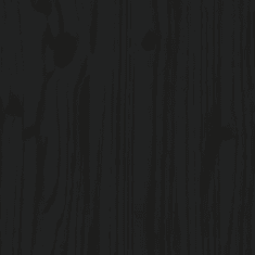 2 db fekete tömör fenyőfa kerti szék 61,5 x 53 x 71 cm