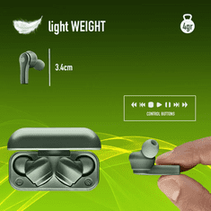 NGS ArticaBloom TWS Bluetooth Headset, Zöld (129149)