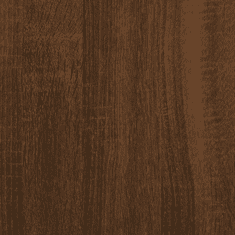 Vidaxl 3 szintes barna sonoma színű szerelt fa fali polc 80x21x78,5cm (835458)