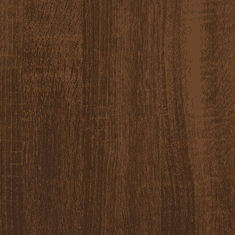 Vidaxl barna tölgyszínű fali polc rúddal 30x25x30 cm (836282)