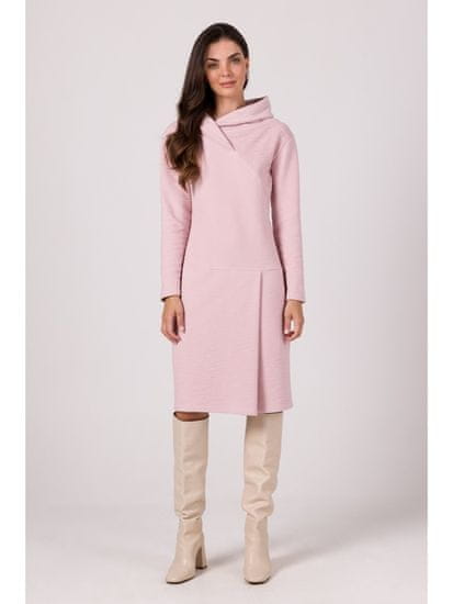 BeWear Női pulóver ruha Evrailes B270 púder rózsaszín
